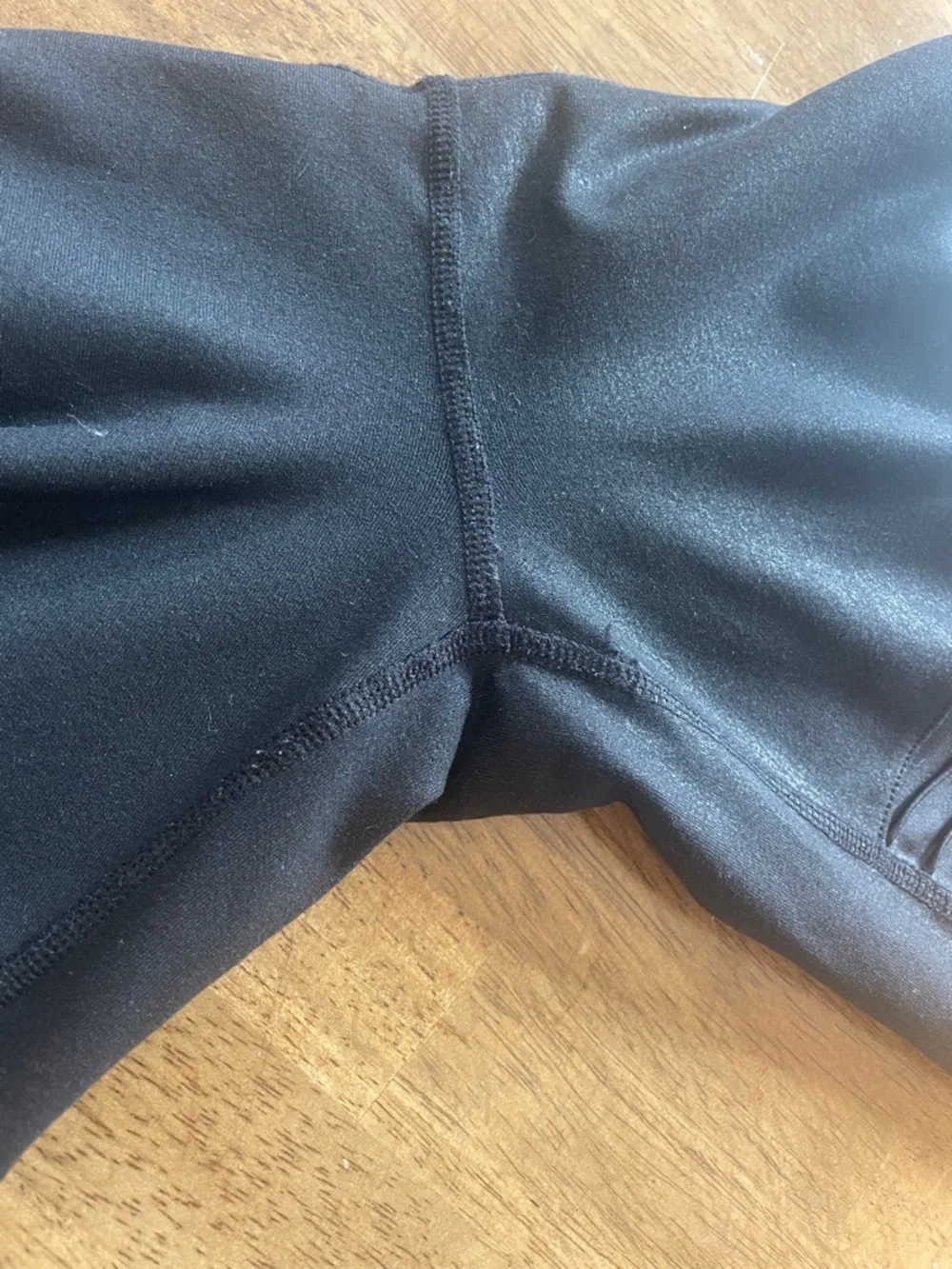 Alo Black Moto-Style Mesh Panel Leggings XS